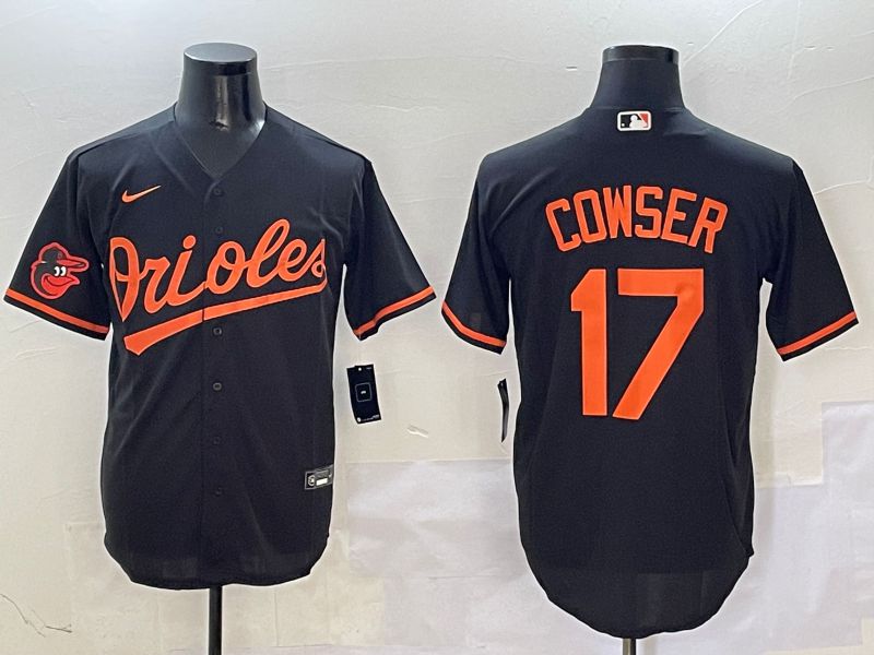 Men Baltimore Orioles #17 Cowser Black Game 2025 Nike MLB Jersey style 10->baltimore orioles->MLB Jersey